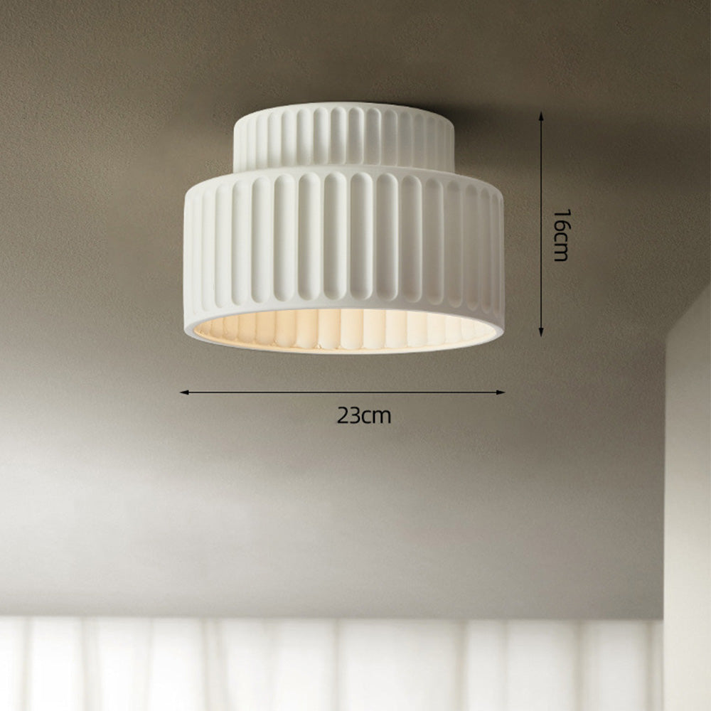 Bela Compacte Plafondlamp | Duurzaam Hars, Retro Ontwerp