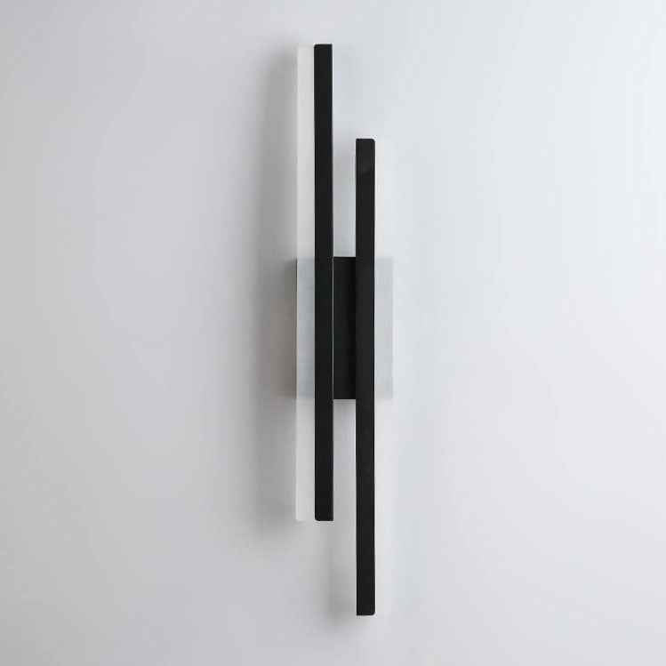 Contemporary Minimalist Iron and Acrylic LED Wall Sconce