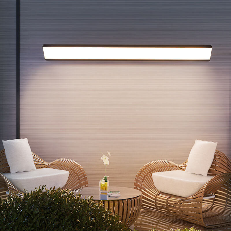 Contemporary Minimalist Waterproof LED Wall Sconce Lamp in Aluminum and Acrylic for Indoor/Outdoor Use