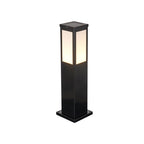 Contemporary Solar-Powered Square Column Outdoor Pathway Light - Waterproof Design