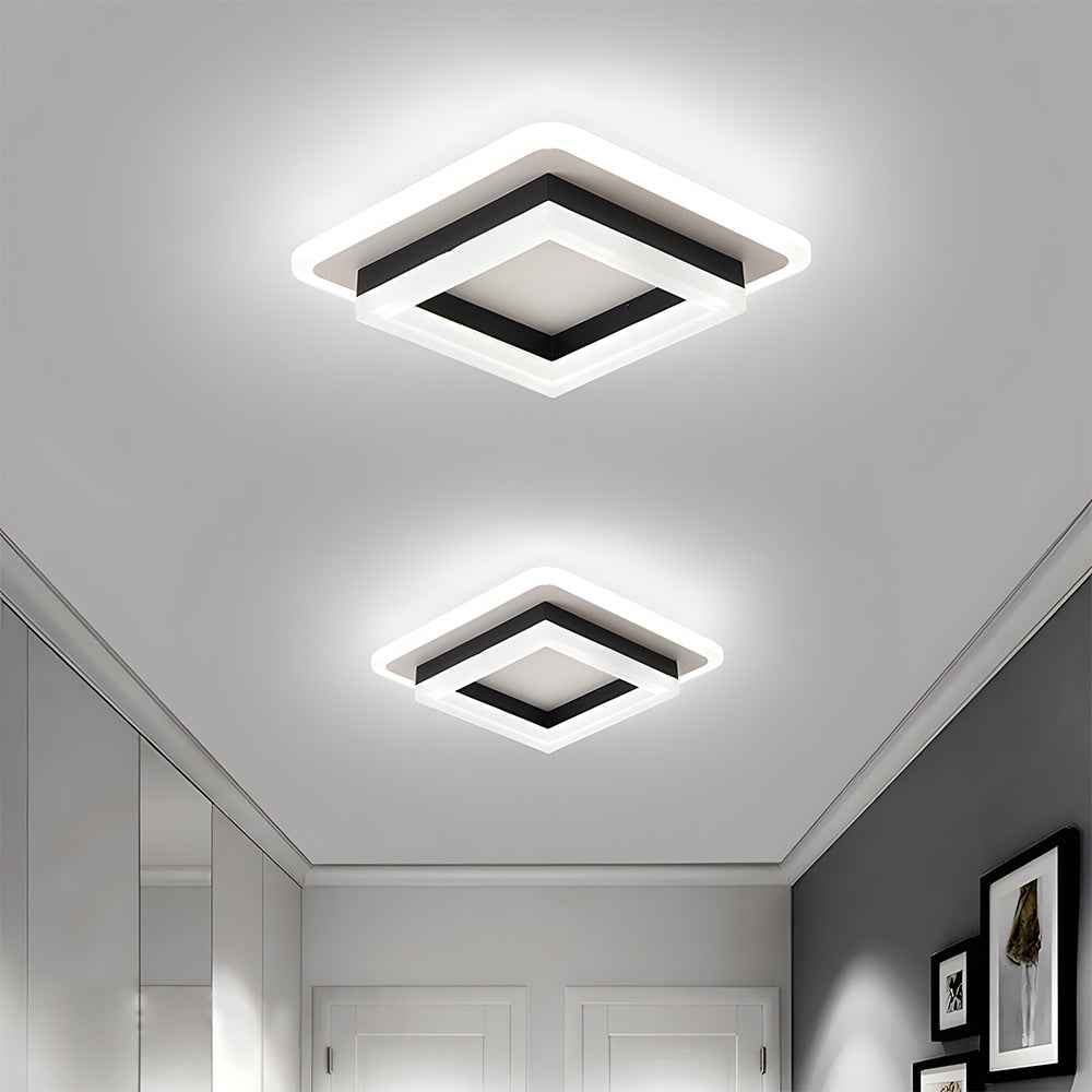 Bela Square LED Ceiling Light | Modern Flush Mount, 24W Energy Efficient