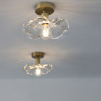 Bello Hibiscus Plafondlamp | Glas & Gouden Accenten, Warm Licht