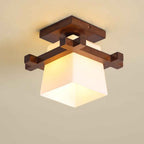 Juno Plafondlamp | Japans Minimalistisch Design, Houten Details