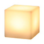 Artistic Geometric Battery-Powered Remote Control Night Light Table Lamp