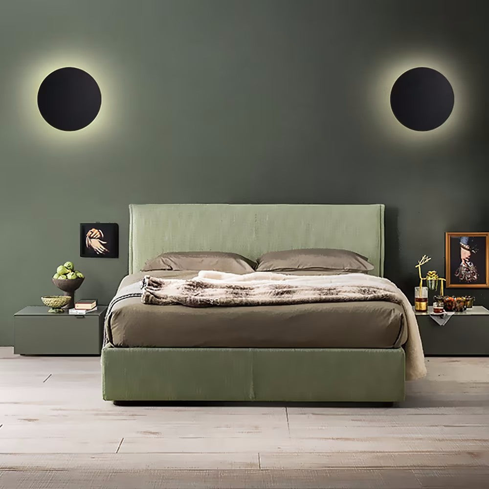 Contemporary Colorful Round Iron LED Wall Sconce