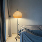 Modern Retro Mushroom Glass 2-Light Floor Lamp for Living Room