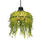 Artistic 3-Light Chandelier with Plant Vine Design