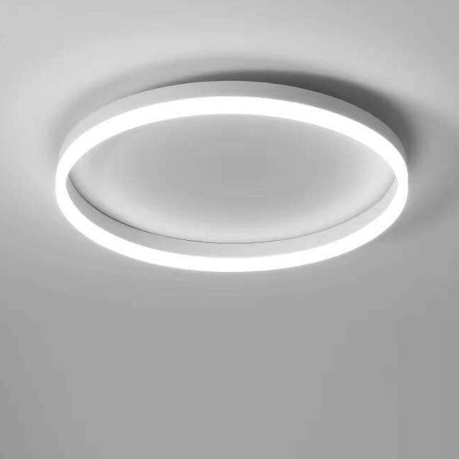 Nordic Minimalist Circular LED Flush Mount Ceiling Light with Iron and Acrylic Design
