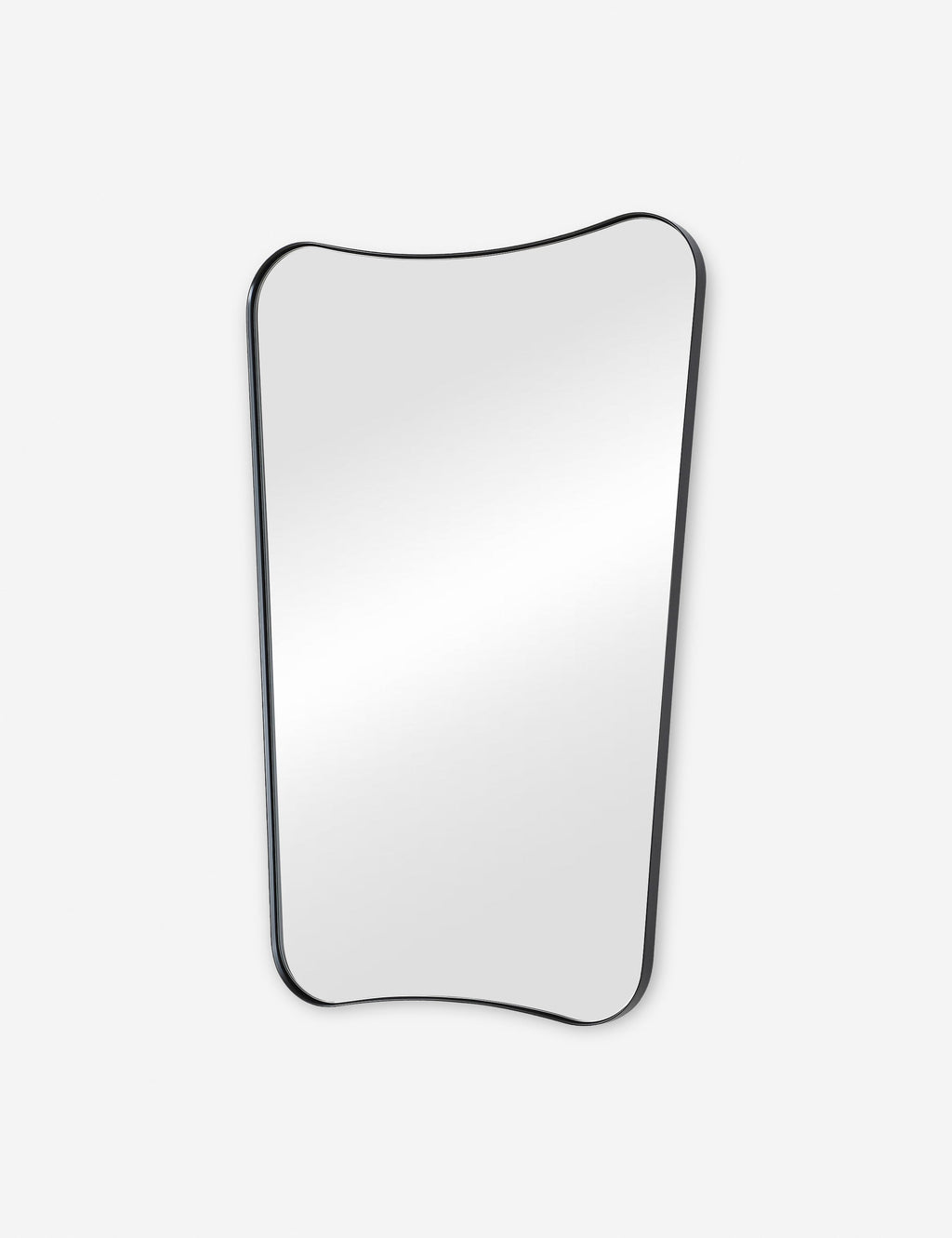 Cera Wall Mirror | Slim Brass-Finished Frame, Tapered Shape