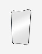 Cera Wall Mirror | Slim Brass-Finished Frame, Tapered Shape