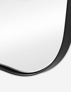 Cera Wall Mirror | Slim Brass-Finished Frame, Tapered Shape