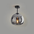 Nordic Glass Globe Semi-Flush Ceiling Light | 1-Light