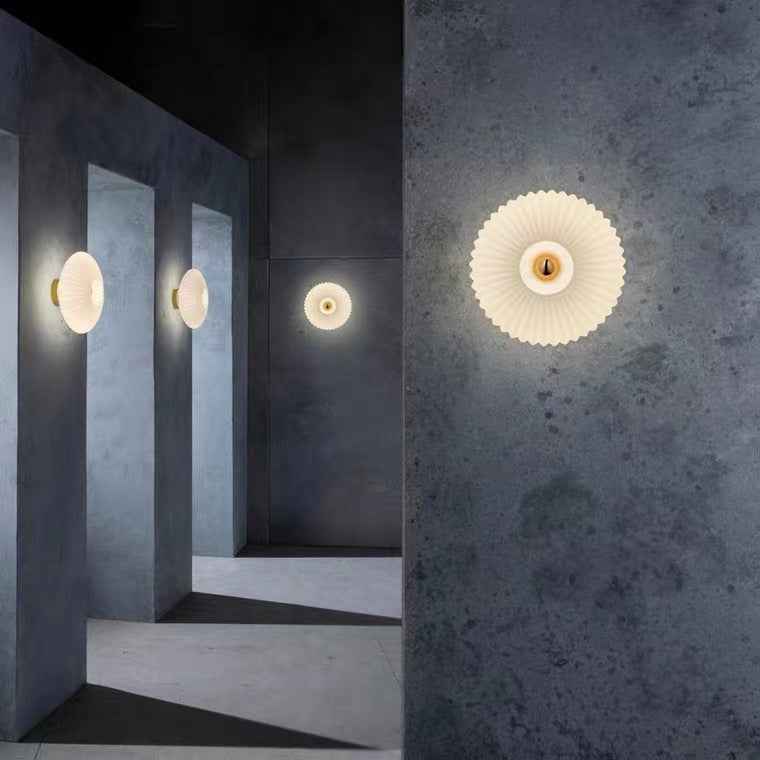 Luma Wandlamp | Gestreept Glas, E27 Fitting