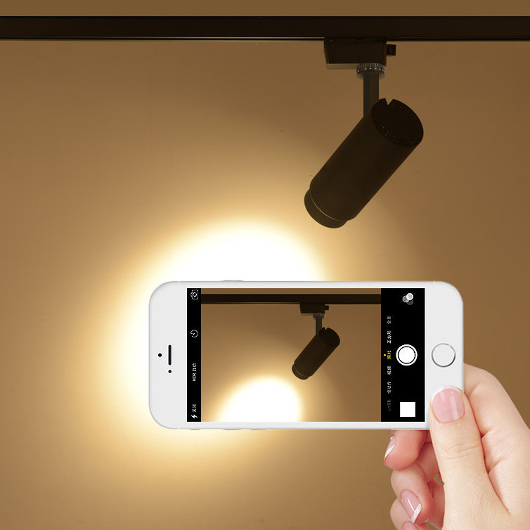 Contemporary Adjustable Dimmable Tubular Track Lighting - 3/4/5 Light LED Flush Mount Spotlight for Living Room