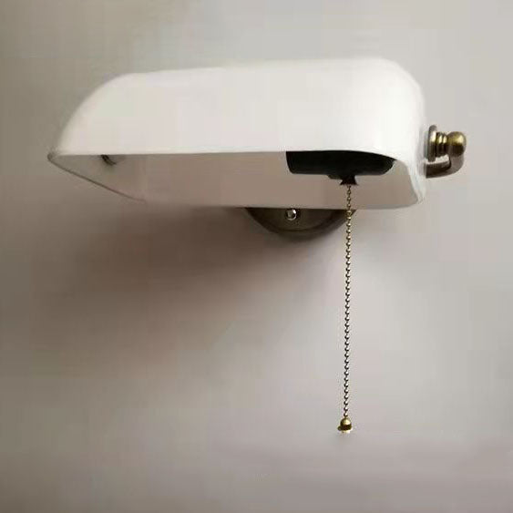 Retro Glass and Iron Round 1-Light Zipper Wall Sconce