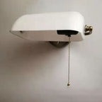 Retro Glass and Iron Round 1-Light Zipper Wall Sconce