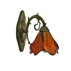 Classic Tiffany Petals Stained Glass Wall Sconce Lamp with Single Light