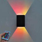 Contemporary Square Aluminum RGB LED Wall Light