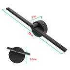 Nordic Minimalist Aluminum LED Wall Sconce with Long Bar Mirror Design