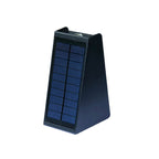 Elegant Solar-Powered Waterproof LED Wall Sconce - Up and Down Trapezoid Design for Outdoor Use