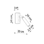 Piora - Adjustable White Wall Lamp