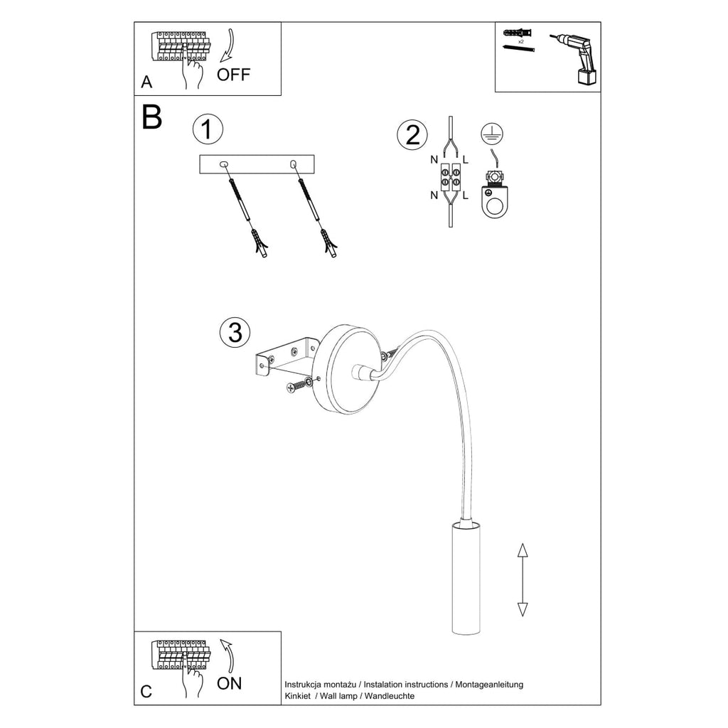 Mikanord - Adjustable Minimalist Wall Lamp