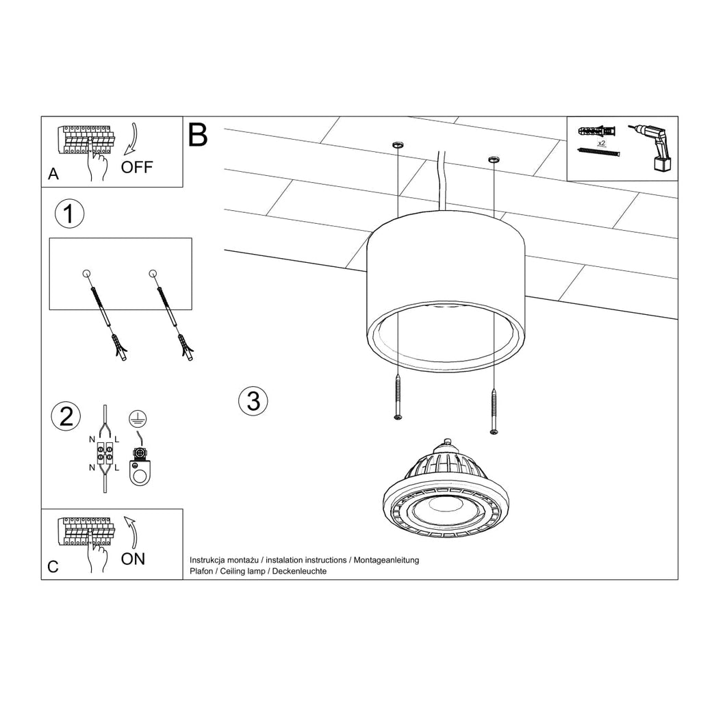 Velunor - Minimalist Wooden Ceiling Lamp