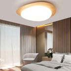 Modern Scandinavian Pebble-Shaped Iron and Acrylic LED Flush Mount Ceiling Light for Bedrooms