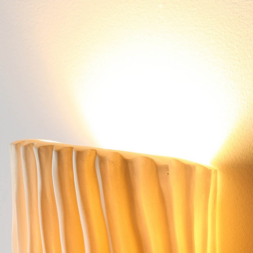 Nordic Textured Half-Cylinder LED Wall Light | 2-Light