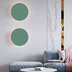 Contemporary Colorful Round Iron LED Wall Sconce