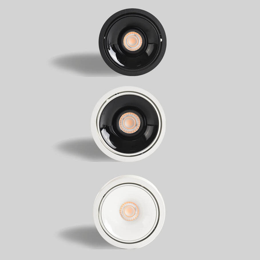 Contemporary Adjustable Round LED Flush Mount Ceiling Spotlight