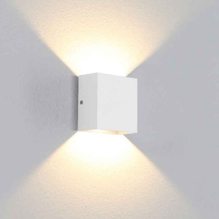 Sleek Minimalist Square Aluminum LED Wall Light