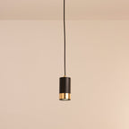 Nordic Minimalist Iron Mini Pendant Light - 1-Light Column Design