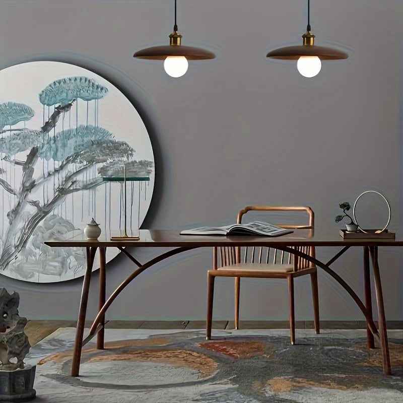 Boreal Pendant Light | Solid Wood, Adjustable Height