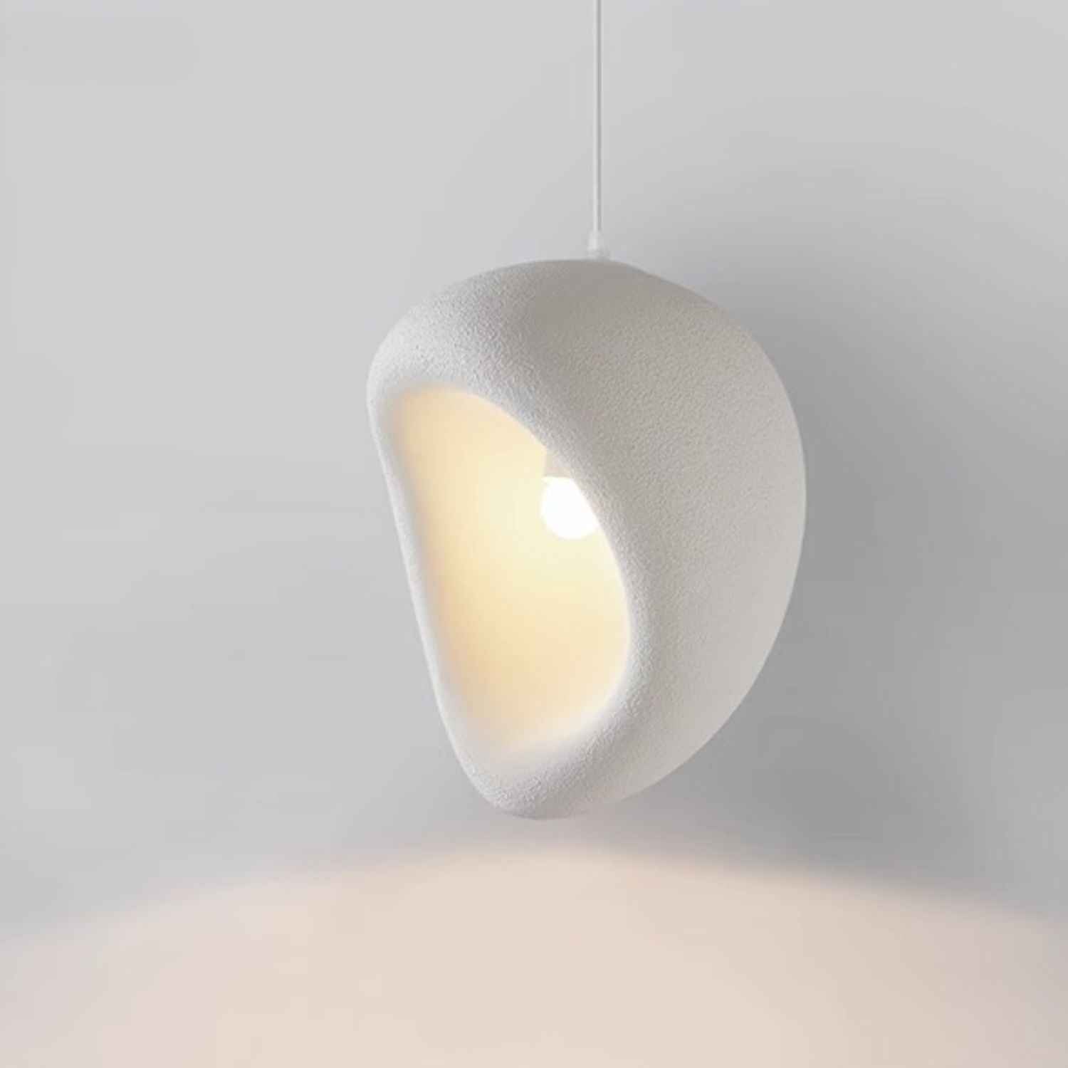 Ovo – Cream Beige Japandi Pendant Hanging Lamp 150cm