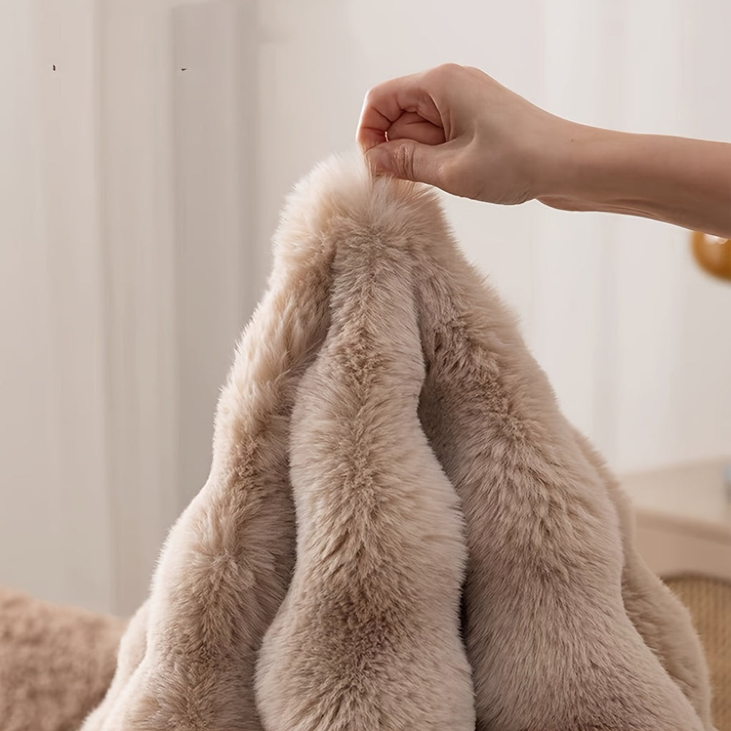 Belo Round Bubble Rug | Ultra-Soft Fleece, Easy to Clean