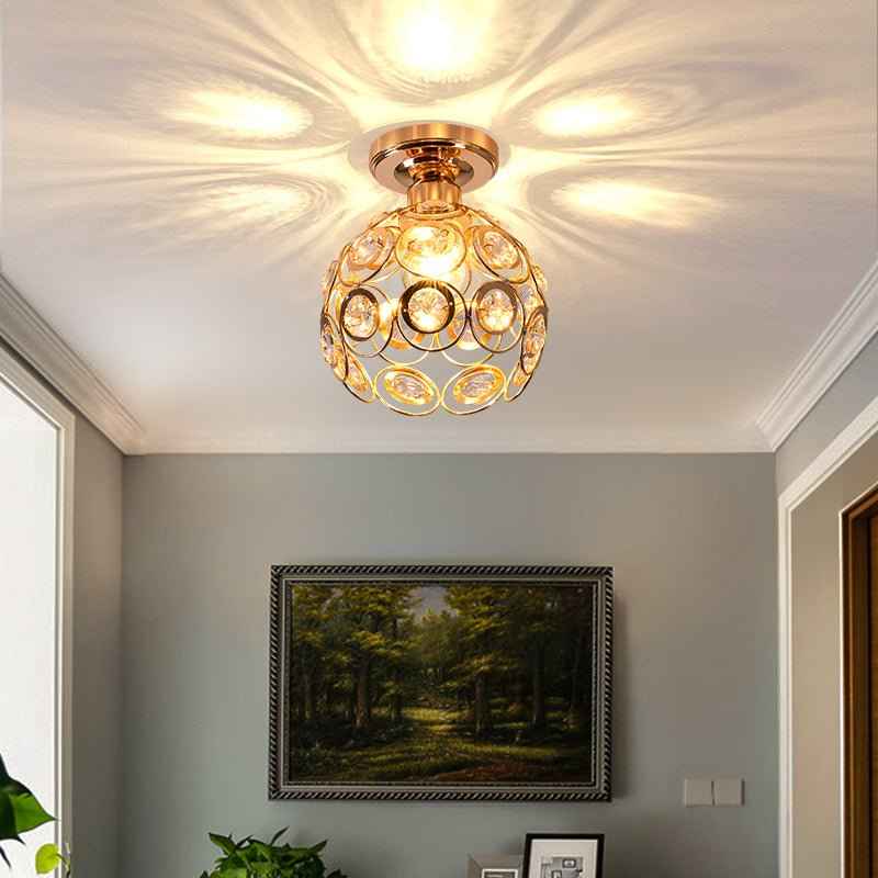 Bela Ceiling Lamp | Compact Crystal Light Pattern
