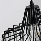 Belo Crystal Pendant Light | Adjustable Height, Matte Black Frame