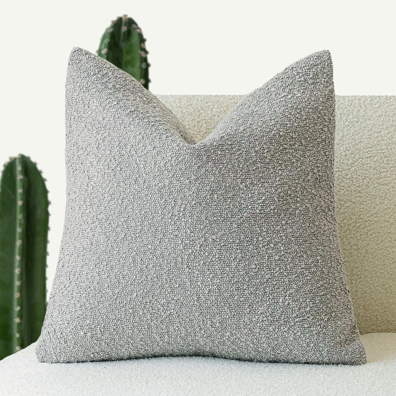 Bela Bouclé Kussenhoes | Elegant Design, 45x45 cm