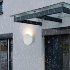 Modern Minimalist Round LED Wall Sconce for Indoor and Outdoor Use