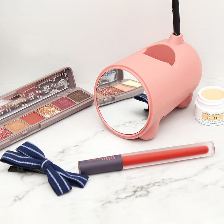 Creative Cartoon Rabbit LED Desk Lamp with Touch Control and USB Pen Holder