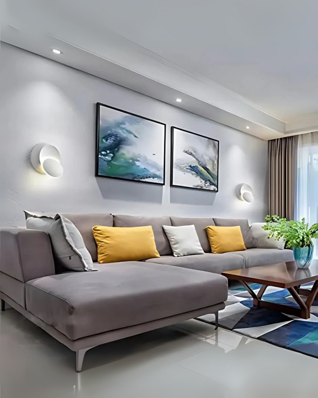 Melthia - Modern Wall Lamp with Halo Light Circle Ambient Lighting