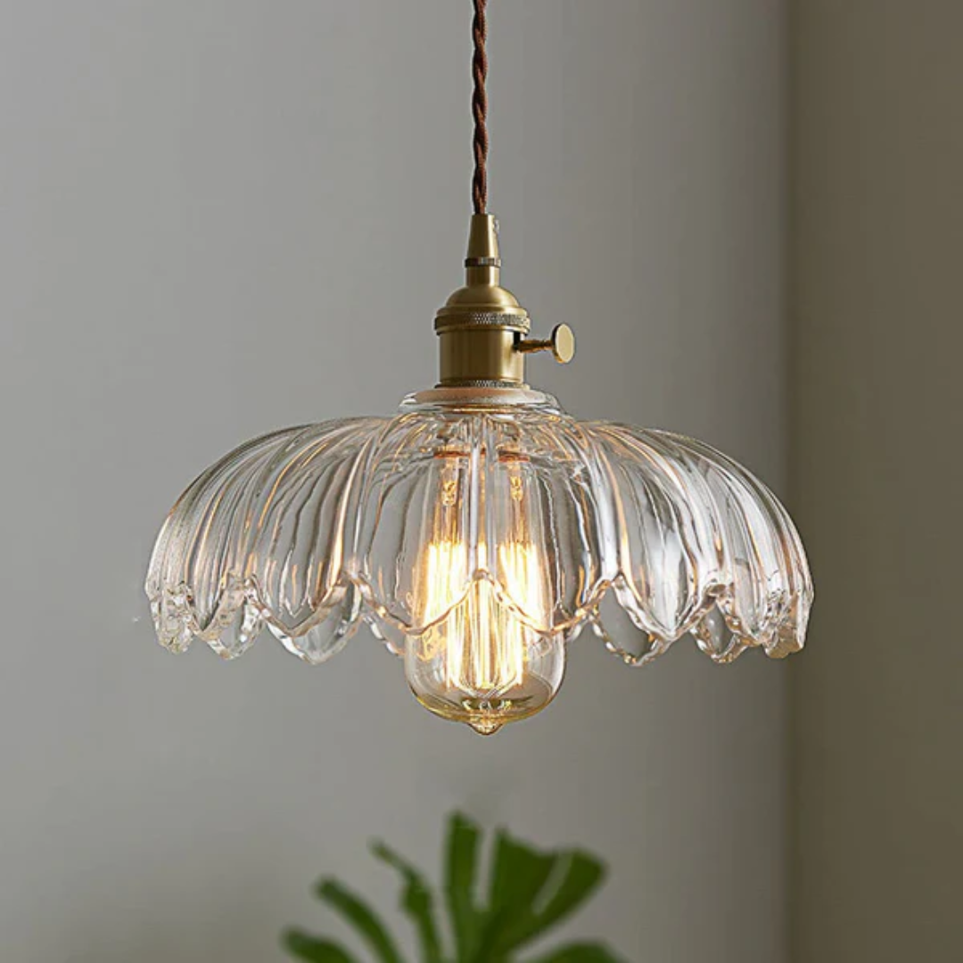 Xyvora - Old-fashioned Glass Hanging Lamp
