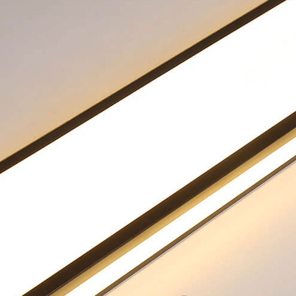 Scandinavian Minimalist Long LED Flush Mount Ceiling Fixture