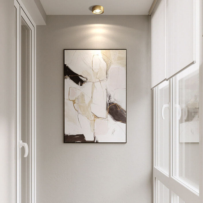 Nordic Style Ultra-Thin All-Copper LED Flush Mount Light