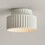 Bela Compacte Plafondlamp | Duurzaam Hars, Retro Ontwerp