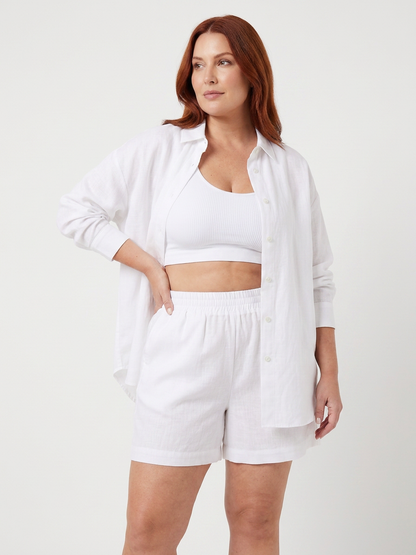 Effortless Two-Piece Set for Women Camisole Shorts Layered
