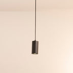 Nordic Minimalist Iron Mini Pendant Light - 1-Light Column Design
