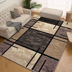 Bela Geometric Area Rug | Modern Non-Slip, Washable Design