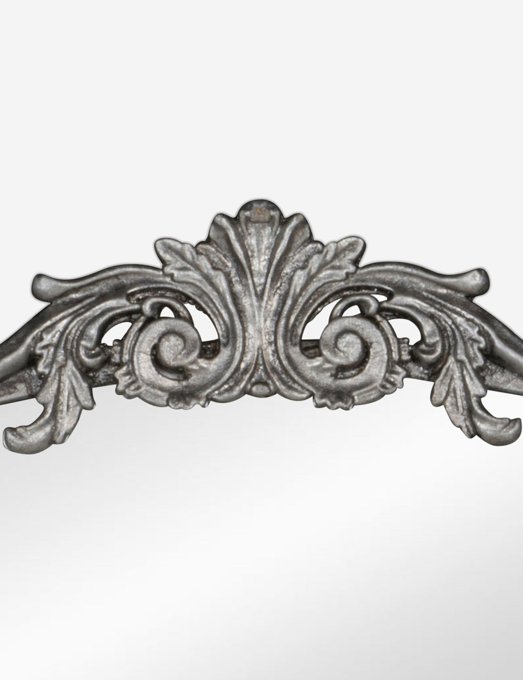 Tulca Curved Wall Mirror | Vintage Scroll Metal Frame
